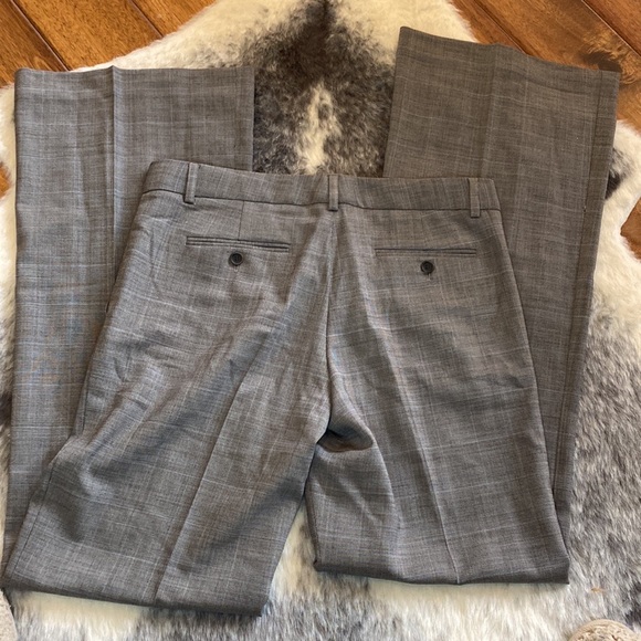 Theory Emery Spring Cheque Dress Pants 6 x 34L - Picture 3 of 7